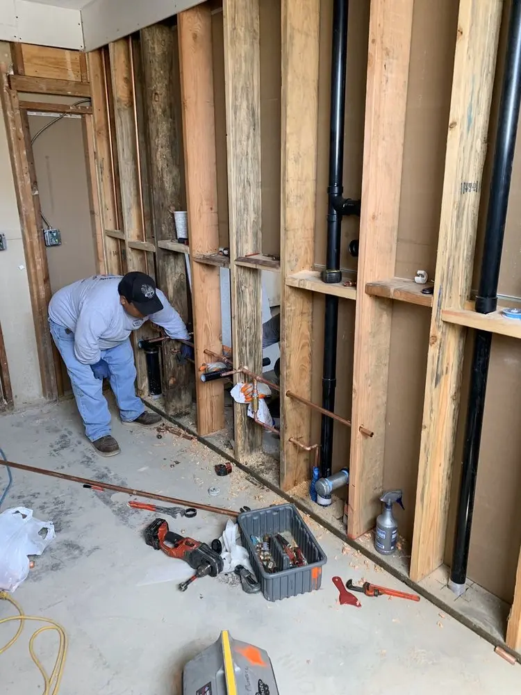 Commercial rough-in plumbing for Gas Line Repair in Georges Mill